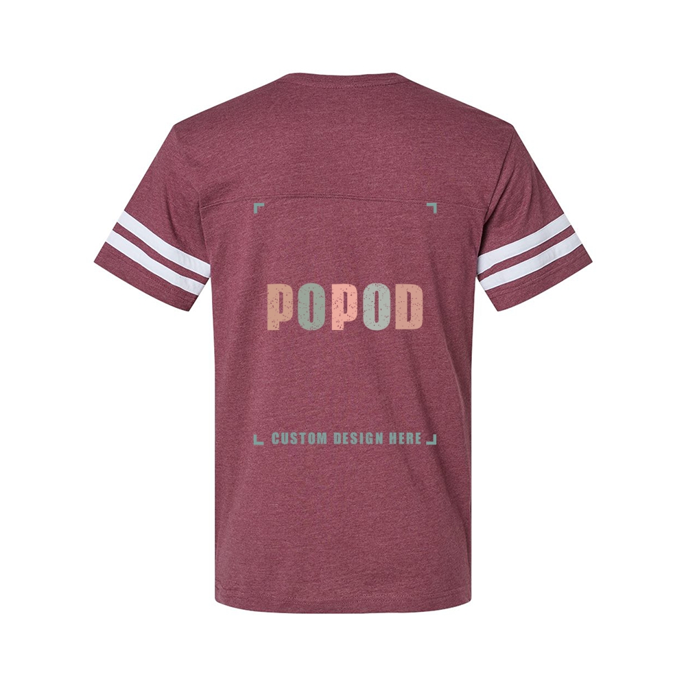 5 Colors Unisex Football Fine Jersey Tee PP9331