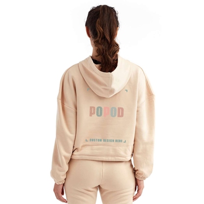 9 Colors Women's Cropped Hooded Sweatshirt PP7415