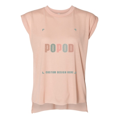 11 Colors Women’s Rolled Cuffs Muscle Tee PP7525