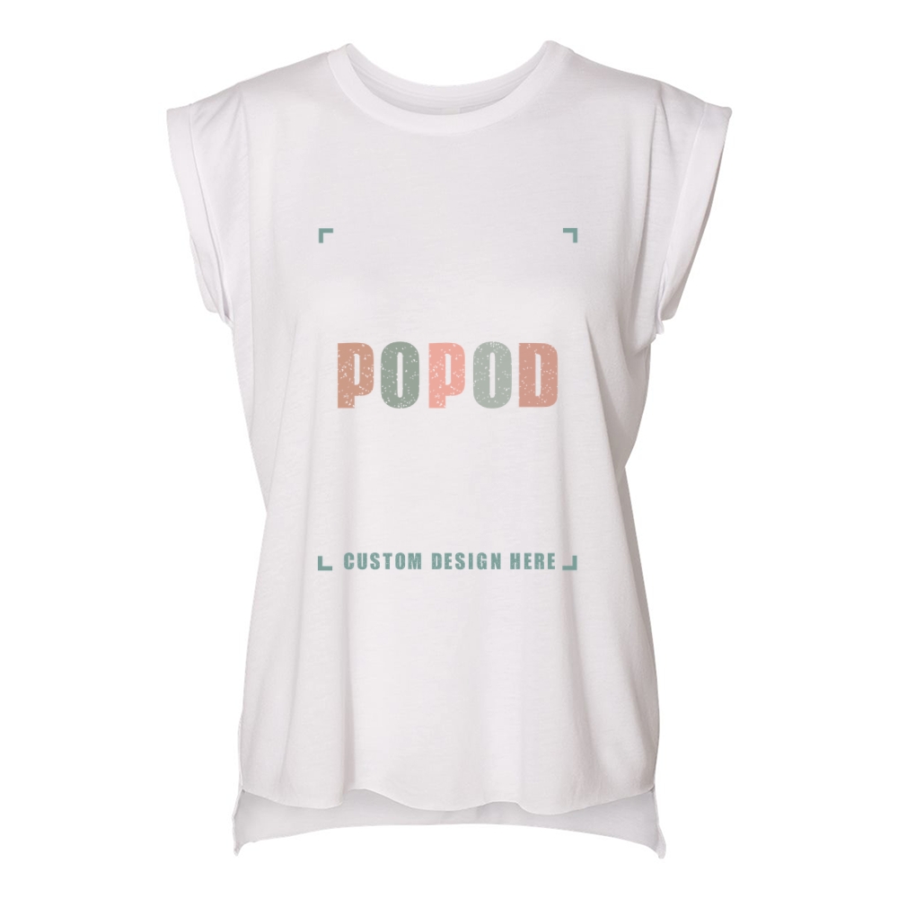 11 Colors Women’s Rolled Cuffs Muscle Tee PP7525