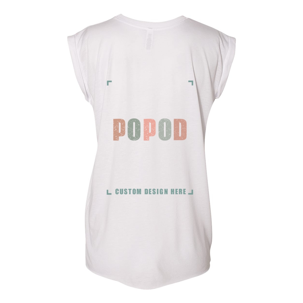 11 Colors Women’s Rolled Cuffs Muscle Tee PP7525