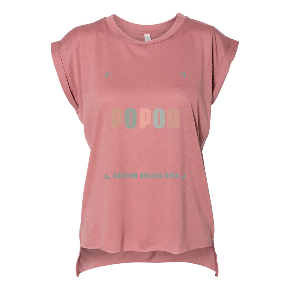 11 Colors Women’s Rolled Cuffs Muscle Tee PP7525