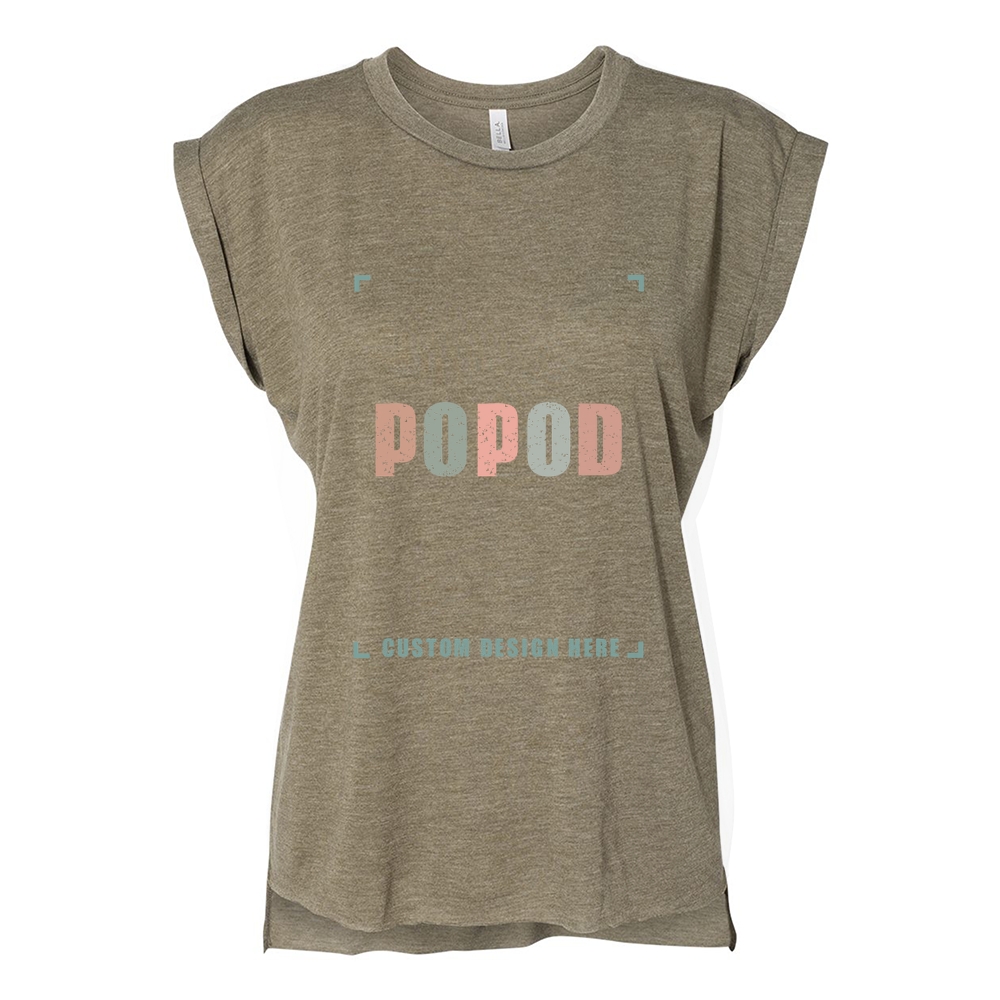 11 Colors Women’s Rolled Cuffs Muscle Tee PP7525