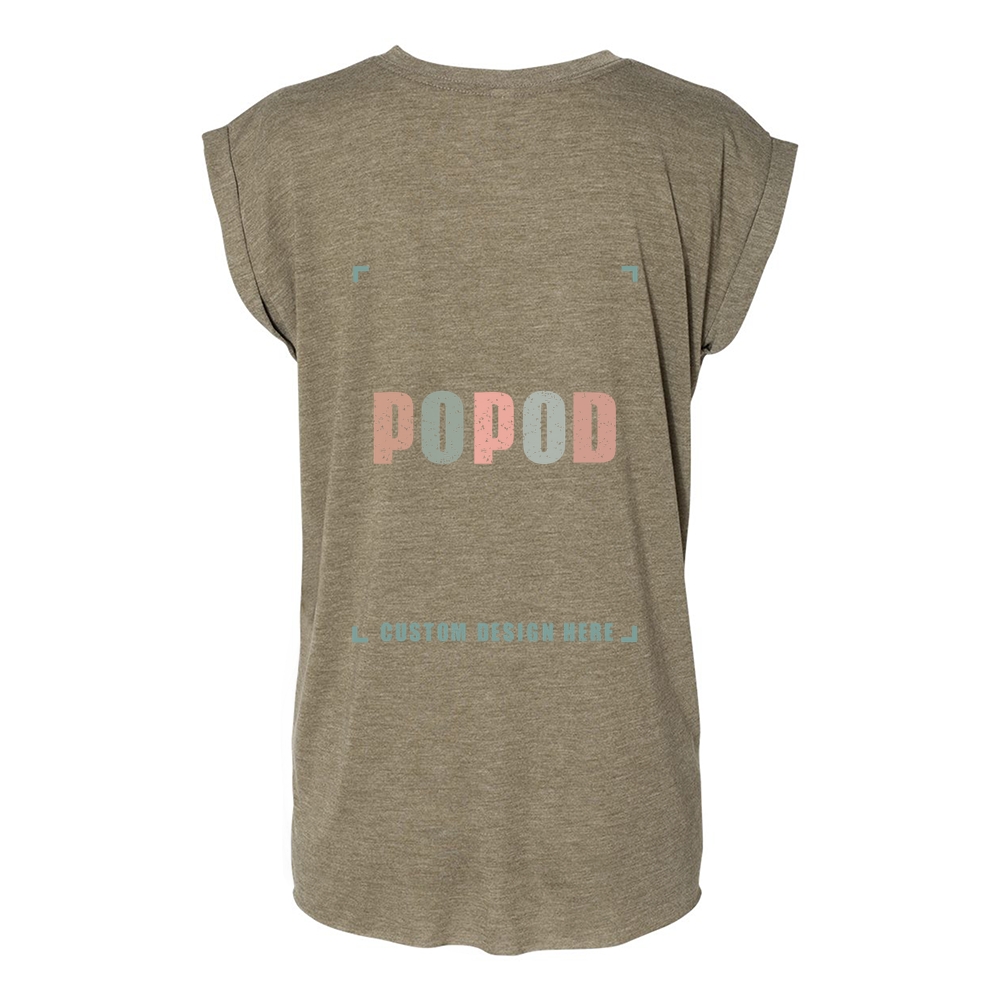 11 Colors Women’s Rolled Cuffs Muscle Tee PP7525