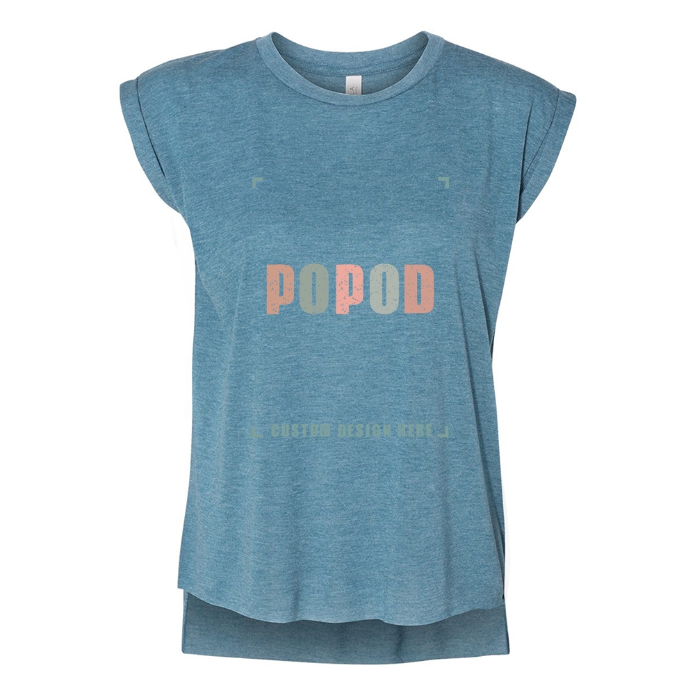 11 Colors Women’s Rolled Cuffs Muscle Tee PP7525