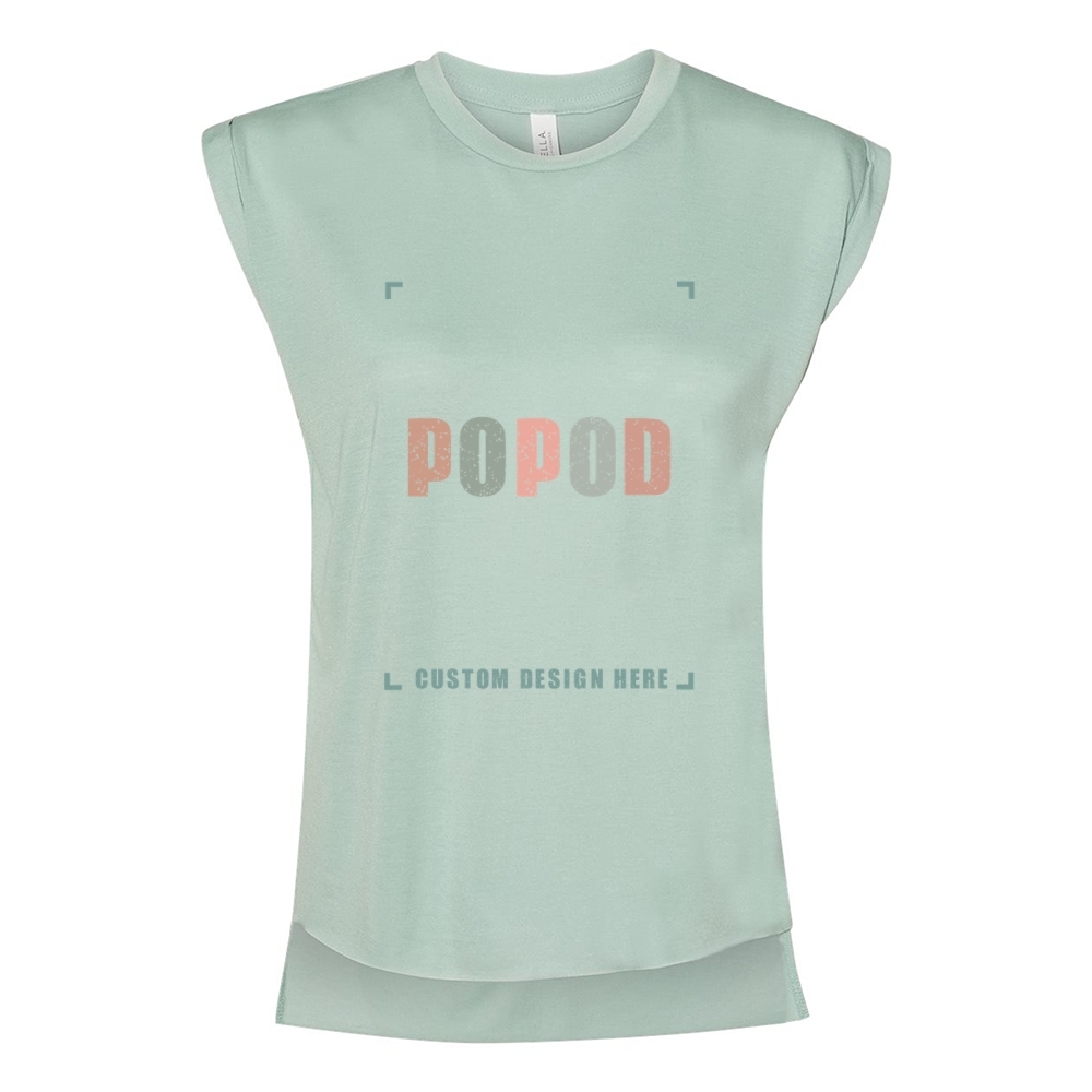 11 Colors Women’s Rolled Cuffs Muscle Tee PP7525