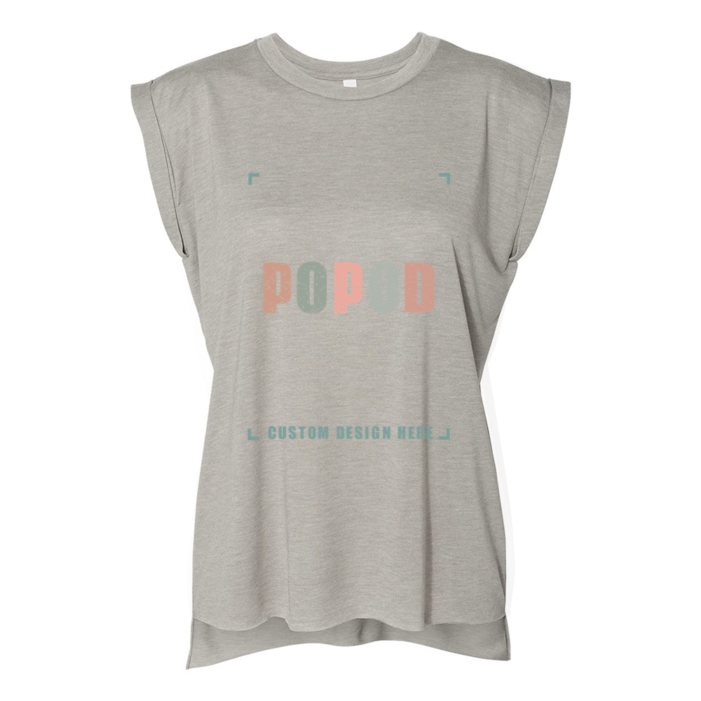 11 Colors Women’s Rolled Cuffs Muscle Tee PP7525