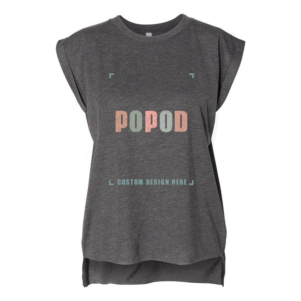 11 Colors Women’s Rolled Cuffs Muscle Tee PP7525