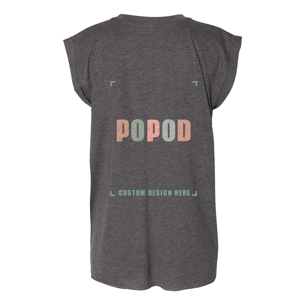 11 Colors Women’s Rolled Cuffs Muscle Tee PP7525