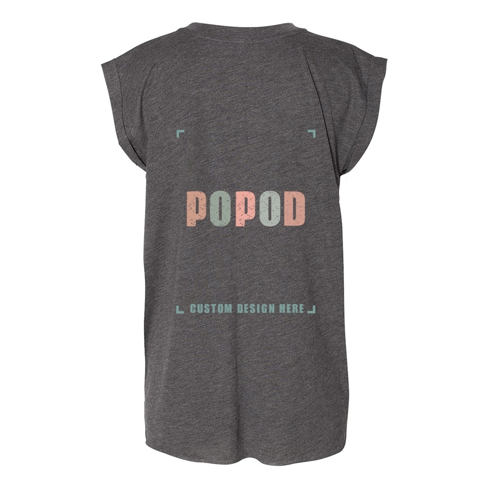 11 Colors Women’s Rolled Cuffs Muscle Tee PP7525