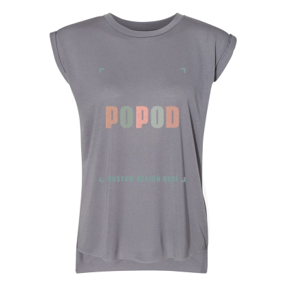 11 Colors Women’s Rolled Cuffs Muscle Tee PP7525