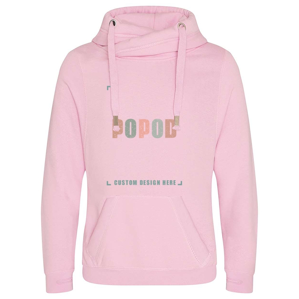 5 Colors Unisex Cross Neck Hooded PP7565