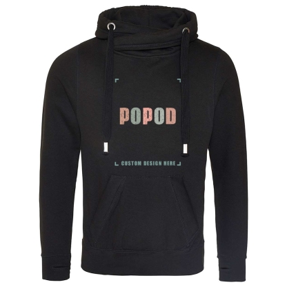 5 Colors Unisex Cross Neck Hooded PP7565