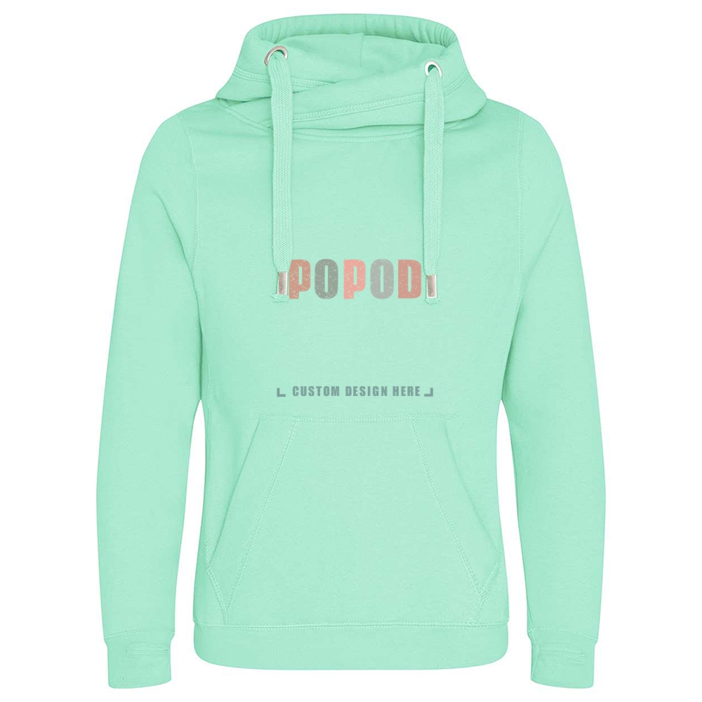 5 Colors Unisex Cross Neck Hooded PP7565