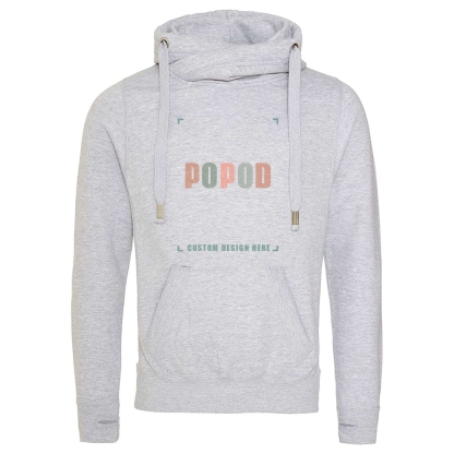 5 Colors Unisex Cross Neck Hooded PP7565