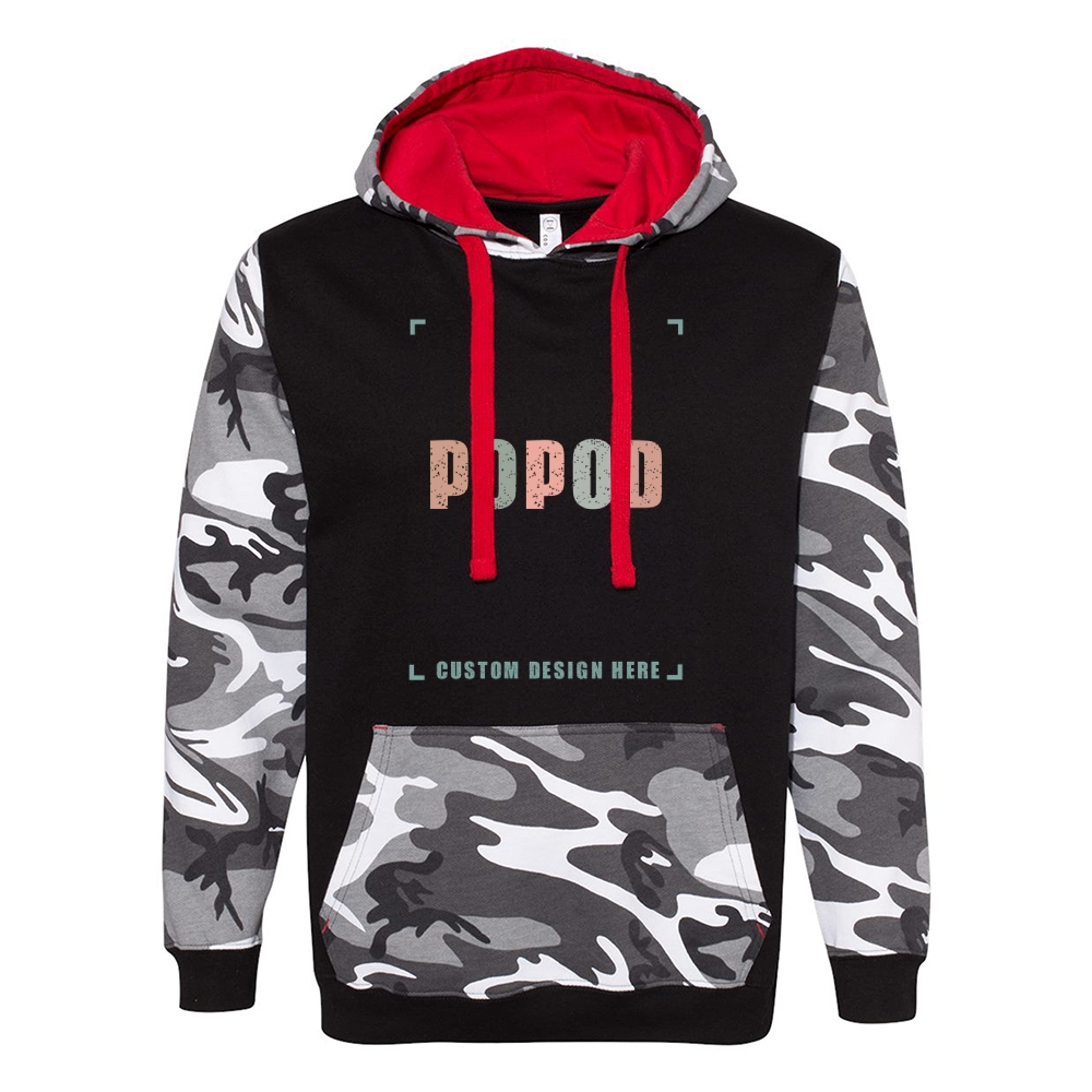 2 Colors Unisex Camo Hoodie Sweatshirt