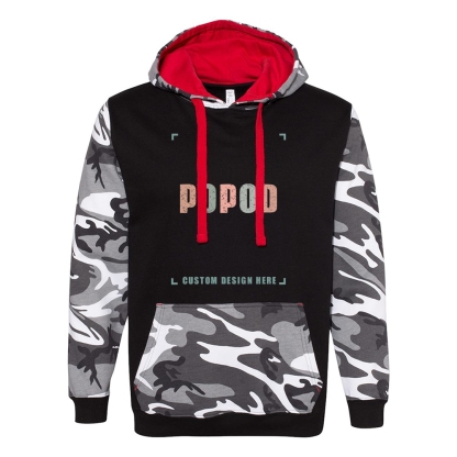 2 Colors Unisex Camo Hoodie Sweatshirt