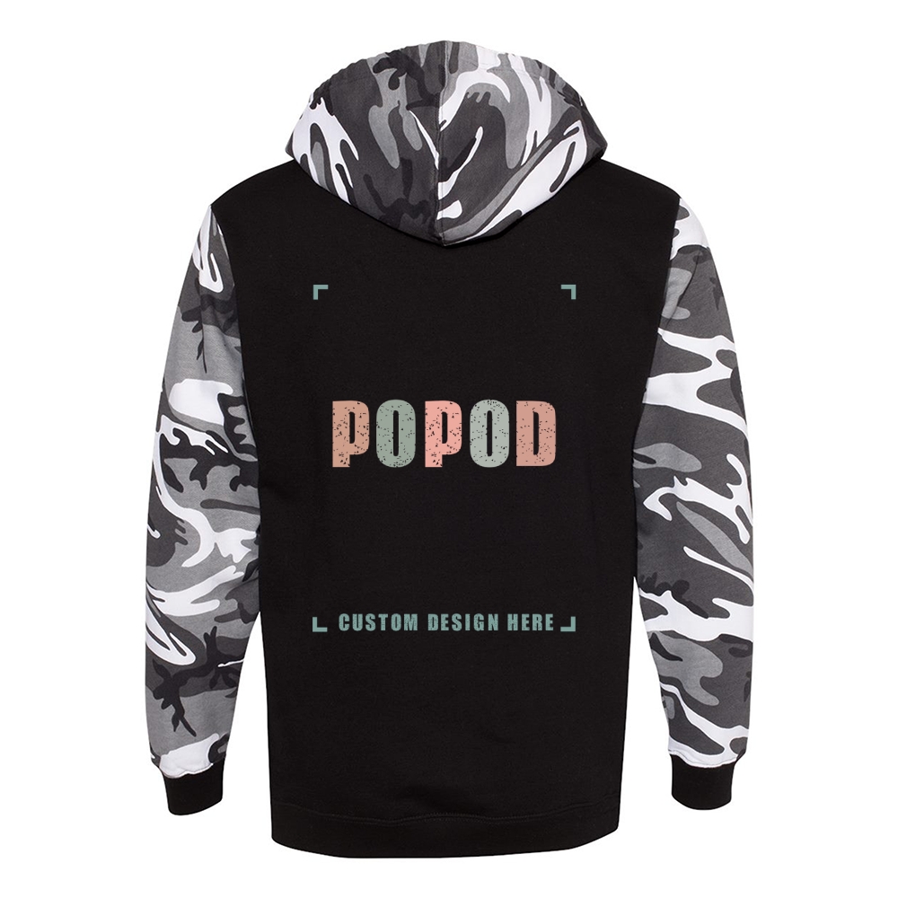 2 Colors Unisex Camo Hoodie Sweatshirt