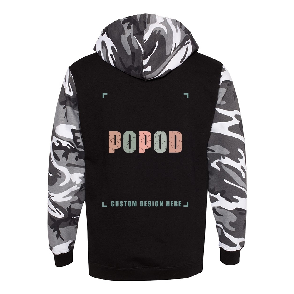 2 Colors Unisex Camo Hoodie Sweatshirt