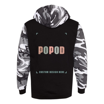 2 Colors Unisex Camo Hoodie Sweatshirt