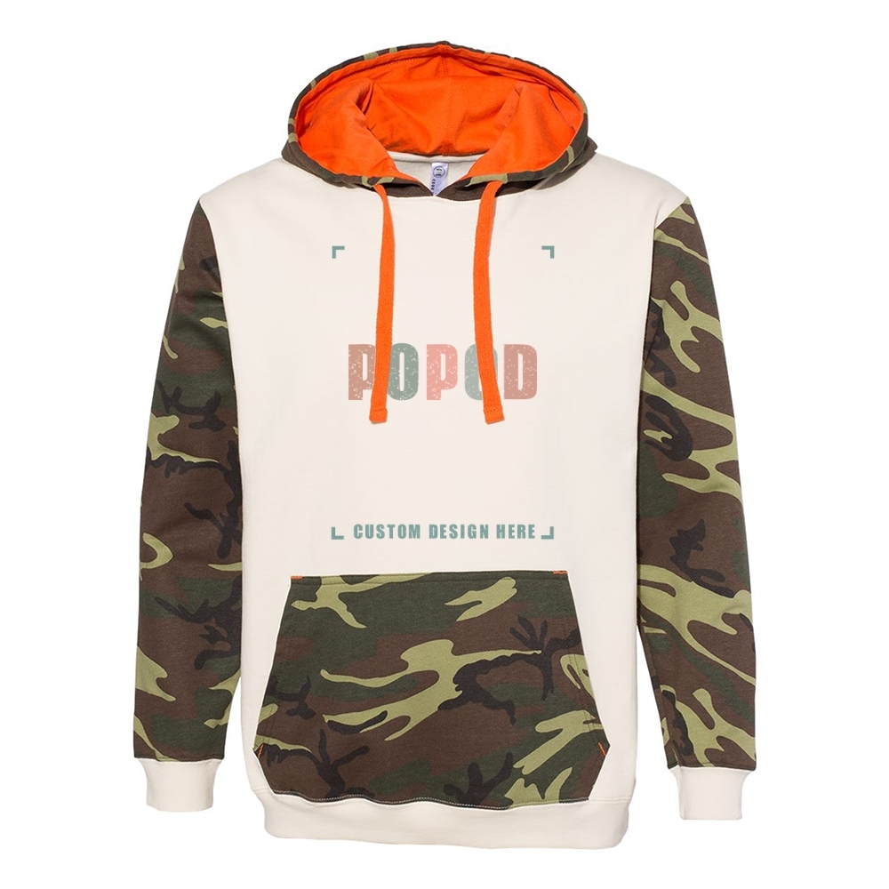 2 Colors Unisex Camo Hoodie Sweatshirt