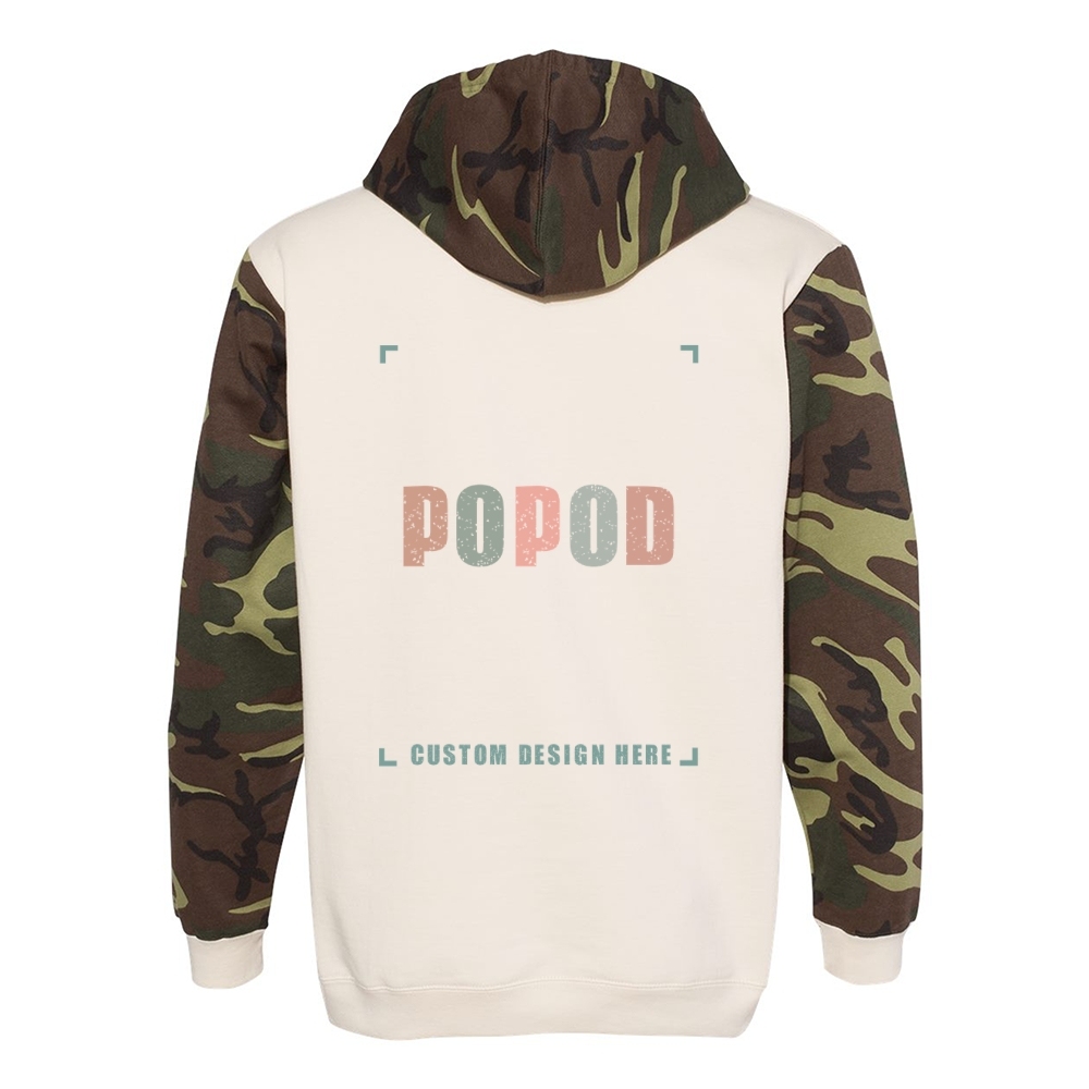 2 Colors Unisex Camo Hoodie Sweatshirt