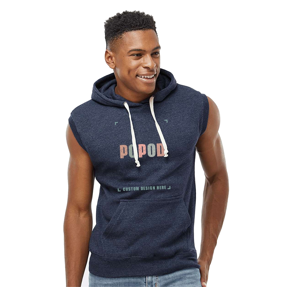4 Colors Men's Sleeveless Hooded Sweatshirt PP5171