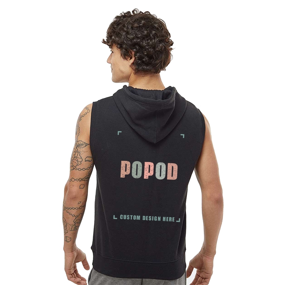 4 Colors Men's Sleeveless Hooded Sweatshirt PP5171