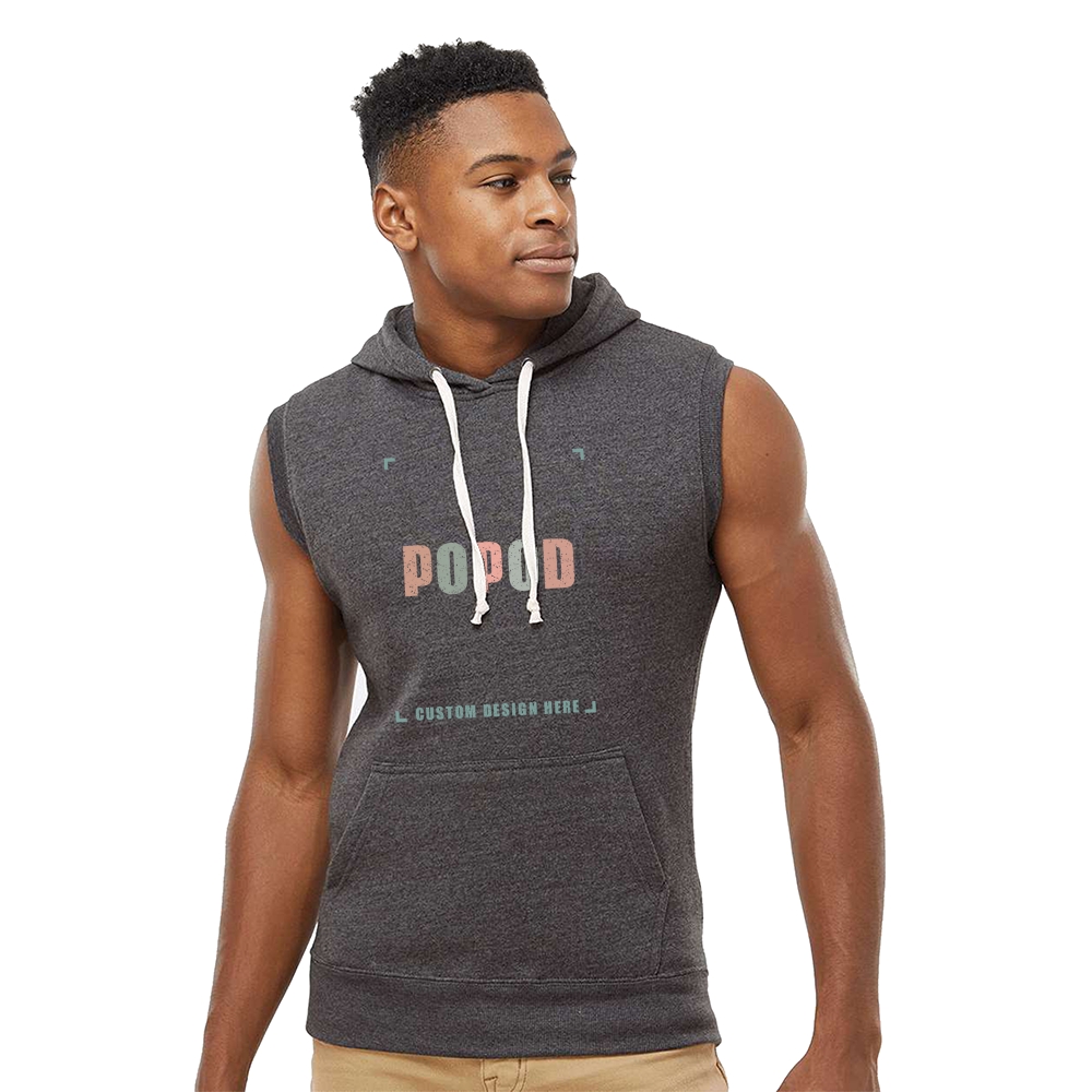 4 Colors Men's Sleeveless Hooded Sweatshirt PP5171