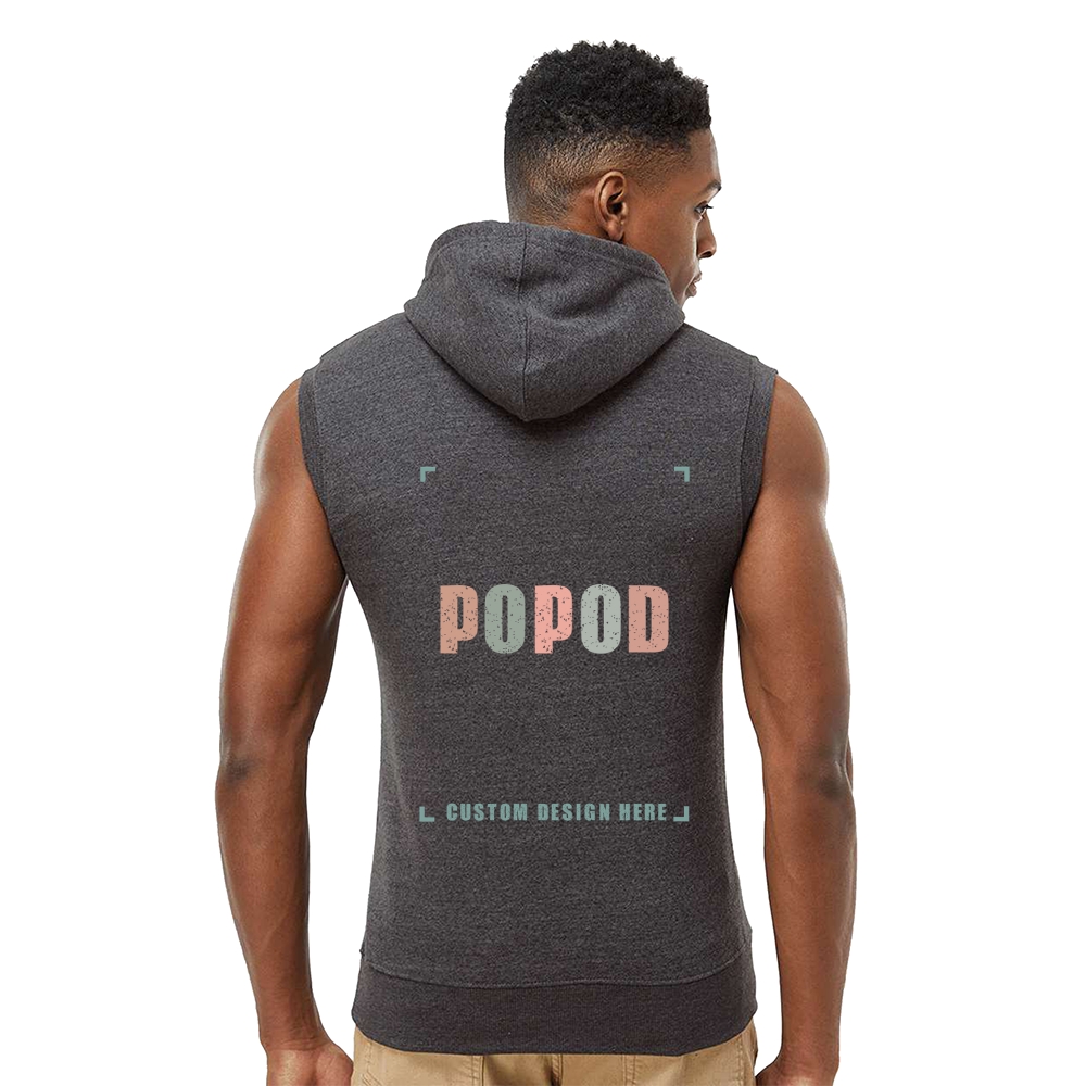 4 Colors Men's Sleeveless Hooded Sweatshirt PP5171