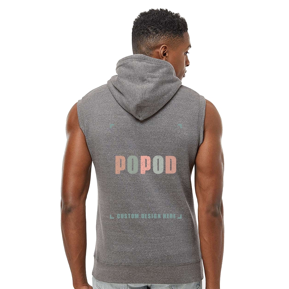 4 Colors Men's Sleeveless Hooded Sweatshirt PP5171