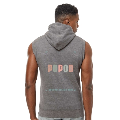 4 Colors Men's Sleeveless Hooded Sweatshirt PP5171