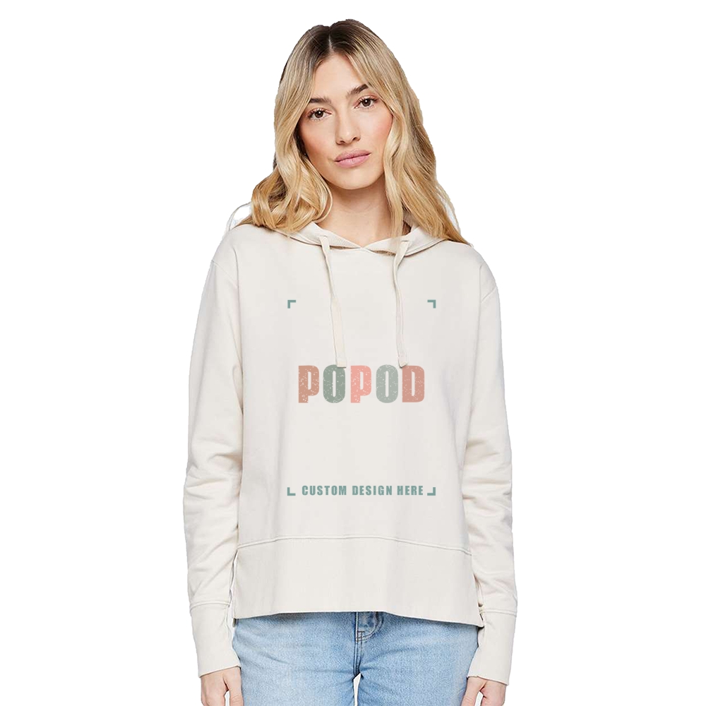 4 Colors Women's Braided Cotton Drawcords Hooded PP1718