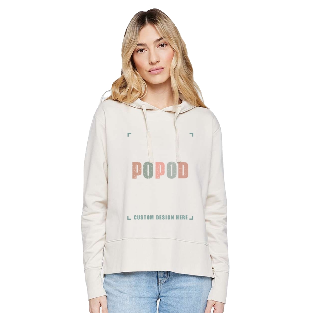 4 Colors Women's Braided Cotton Drawcords Hooded PP1718