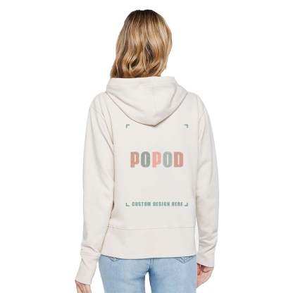 4 Colors Women's Braided Cotton Drawcords Hooded PP1718