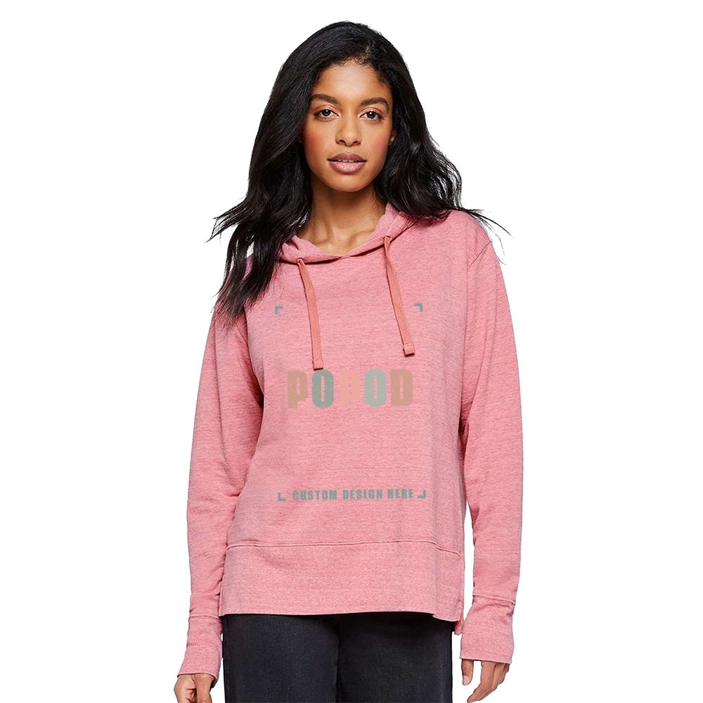 4 Colors Women's Braided Cotton Drawcords Hooded PP1718