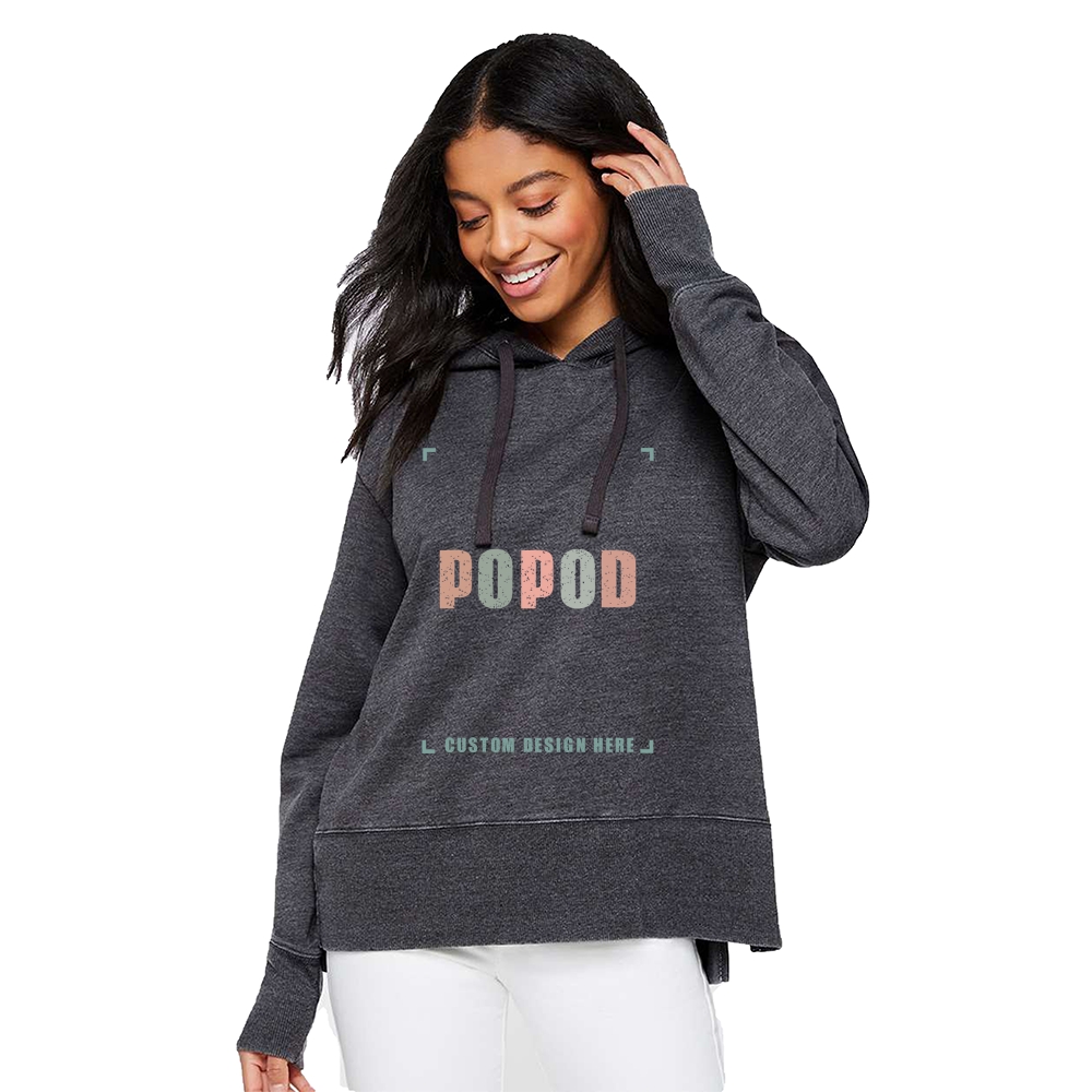 4 Colors Women's Braided Cotton Drawcords Hooded PP1718