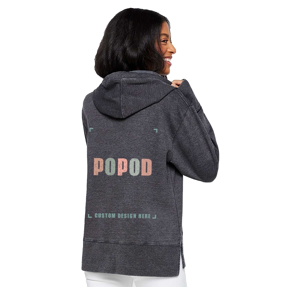 4 Colors Women's Braided Cotton Drawcords Hooded PP1718