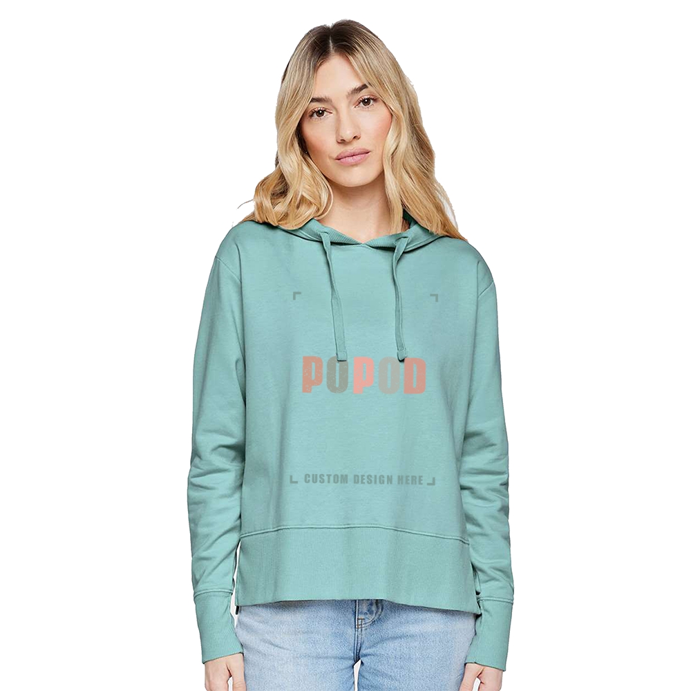 4 Colors Women's Braided Cotton Drawcords Hooded PP1718