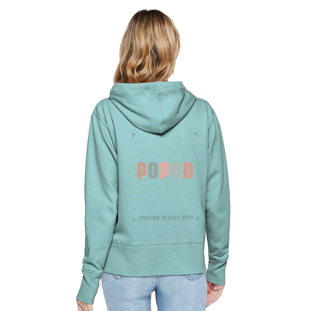 4 Colors Women's Braided Cotton Drawcords Hooded PP1718