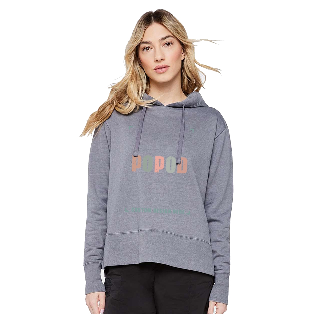 4 Colors Women's Braided Cotton Drawcords Hooded PP1718