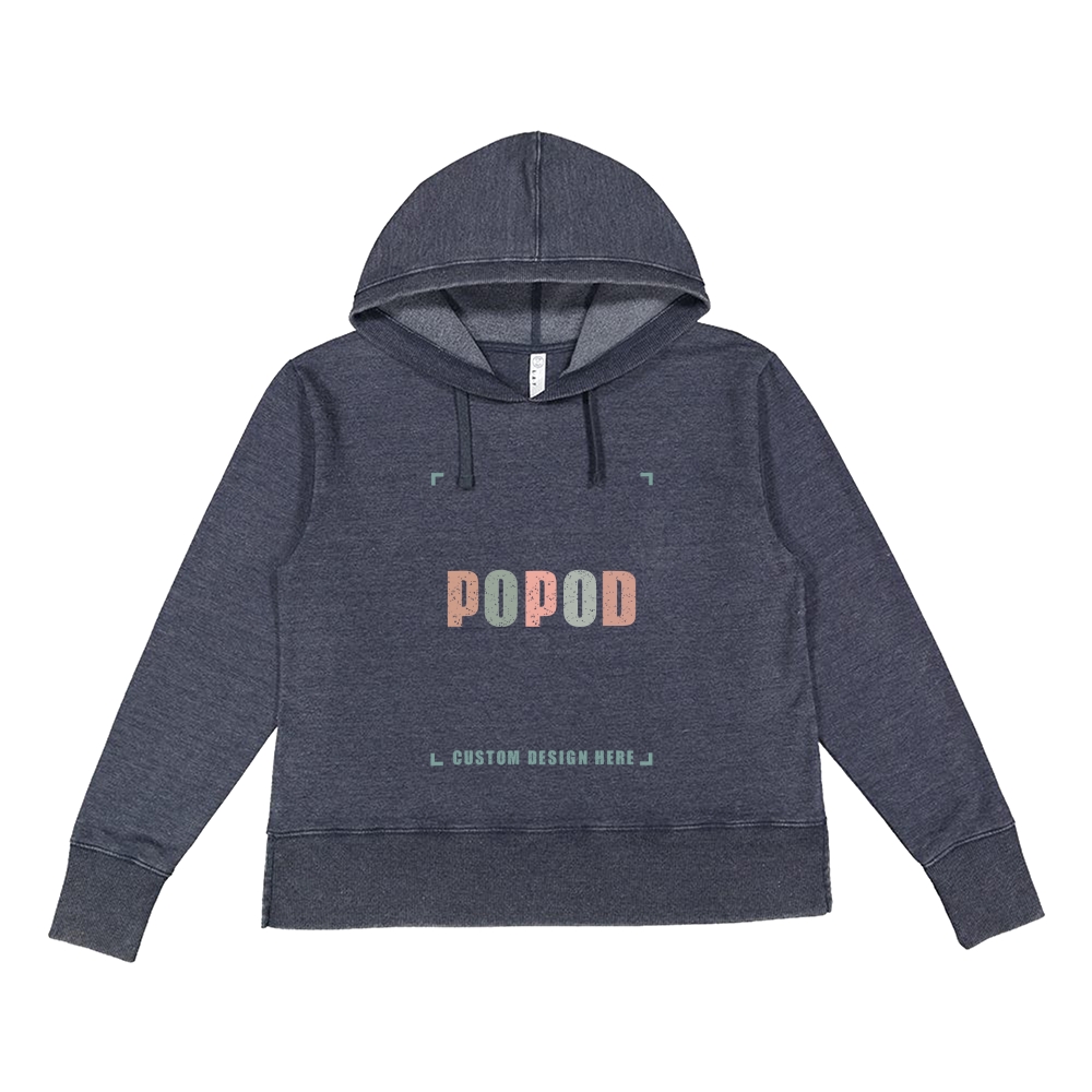 4 Colors Women's Braided Cotton Drawcords Hooded PP1718