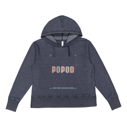 4 Colors Women's Braided Cotton Drawcords Hooded PP1718