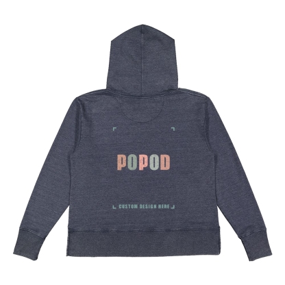 4 Colors Women's Braided Cotton Drawcords Hooded PP1718