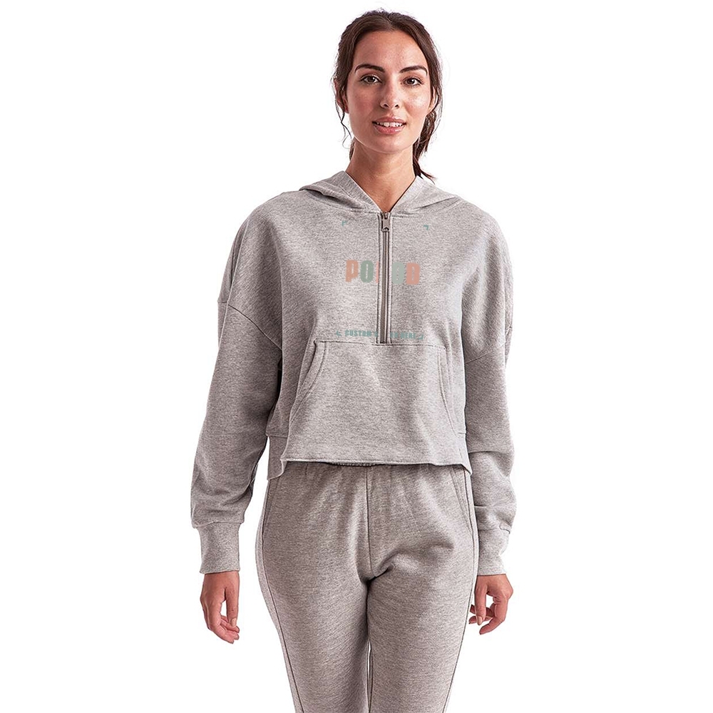 8 Colors Women's Half-Zip Hooded PP1736