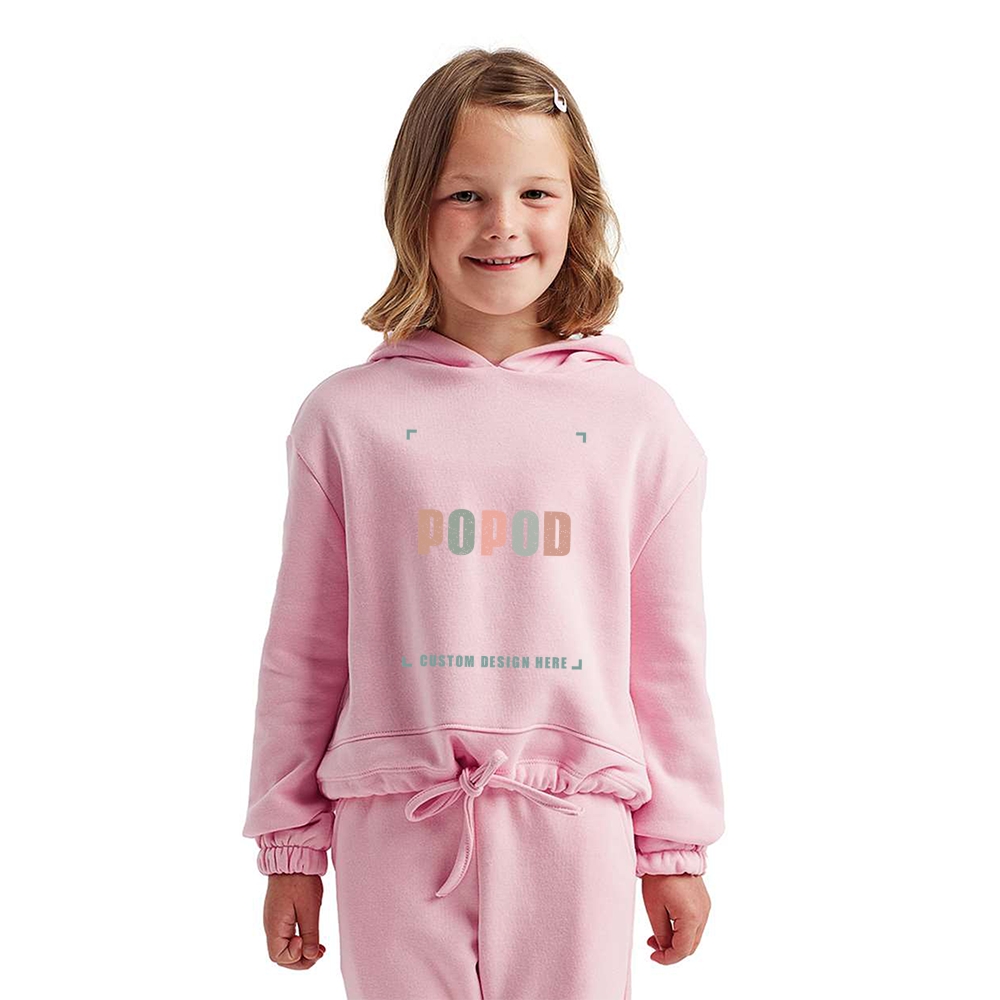 4 Colors Youth Oversized Cropped Fit Style Hooded PP1750