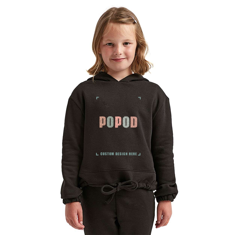 4 Colors Youth Oversized Cropped Fit Style Hooded PP1750