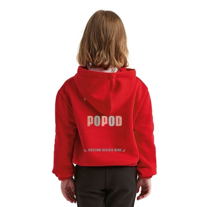 4 Colors Youth Oversized Cropped Fit Style Hooded PP1750