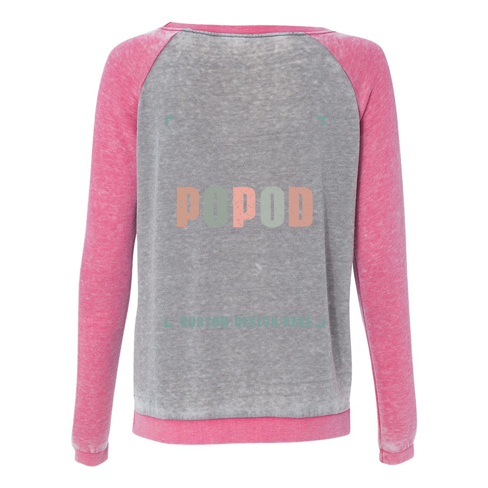 3 Colors Women’s Fleece Raglan Sweatshirt PP1780