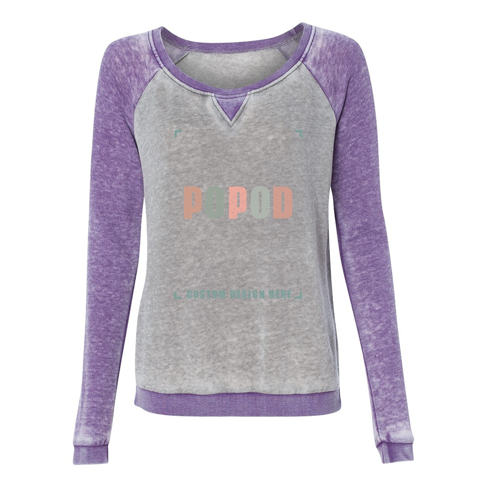 3 Colors Women’s Fleece Raglan Sweatshirt PP1780